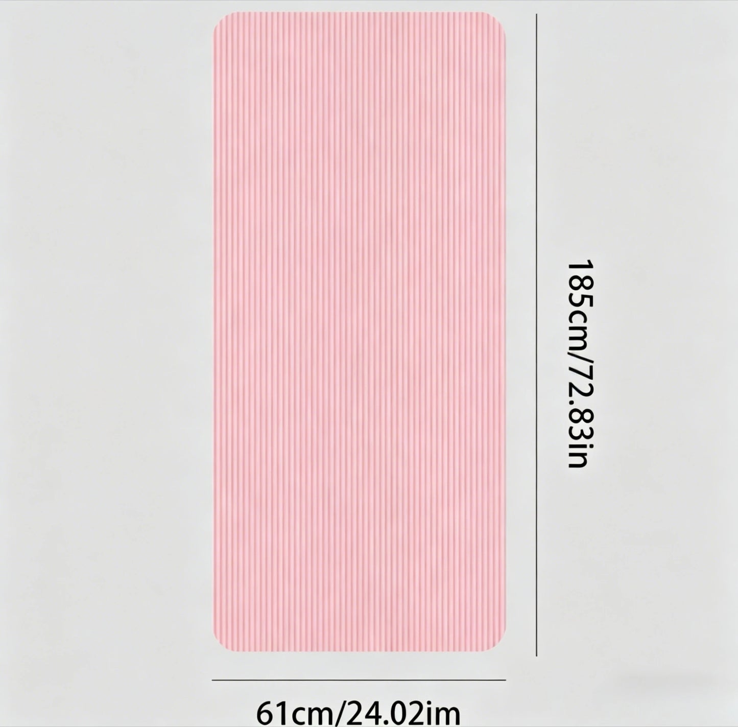 72 x 24 inch eco-friendly gym mat for women, 10mm thick double-sided textured yoga and pilates mat