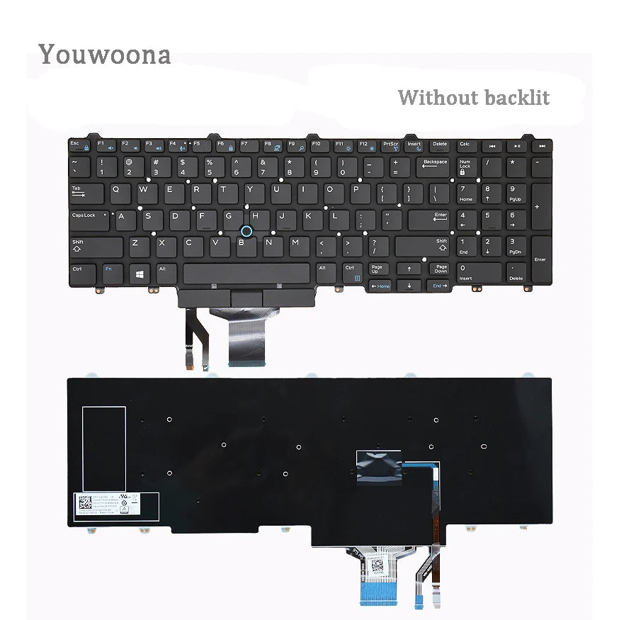 New Original Laptop Keyboard For DELL E5550 Precision 3510 3520 3530 M3510 7510 7710 M7720 M7520 E5570