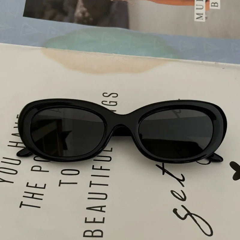 GAMBLE MONSHER Driving Sunglasses Women's UV Protection Large Small Faces Sunscreen Fashionable round Frame Glasses