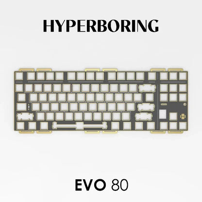 Evoworks EVO80 Customized Mechanical Keyboard Accessories PP PC FR4 Aluminum Copper Positioning Plate for Keyboard Gifts
