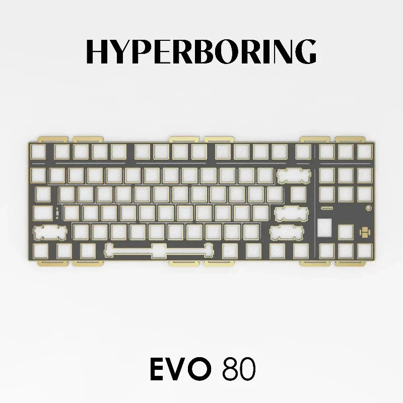 Evoworks EVO80 Customized Mechanical Keyboard Accessories PP PC FR4 Aluminum Copper Positioning Plate for Keyboard Gifts