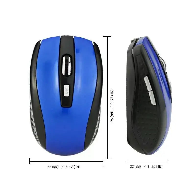 2.4G Wireless Mouse 2.4Ghz Gaming Mouse Ergonomic Design Wireless Mouse Slim Mini Noiseless Mice DPI1600 For Macbook PC Laptops