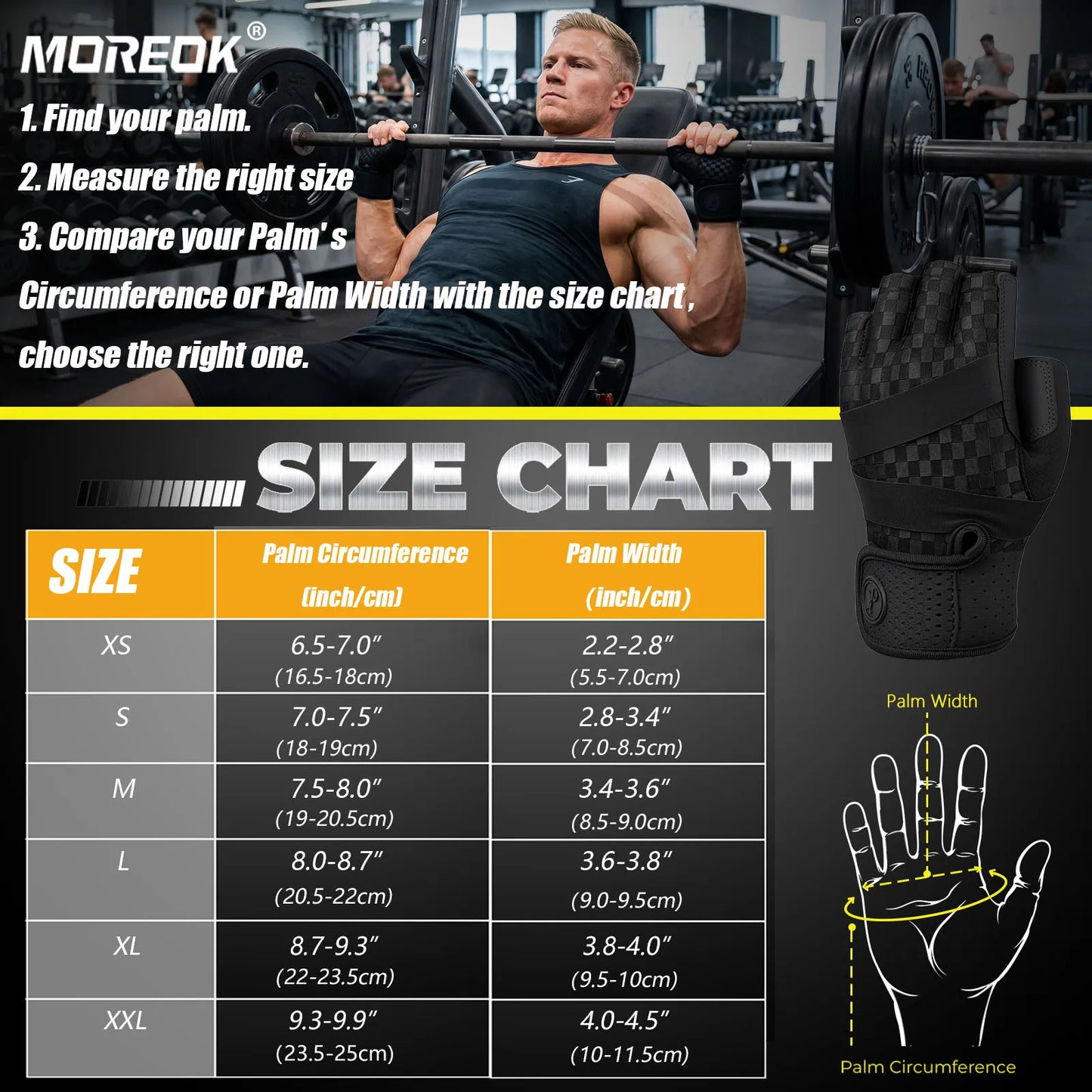 Gym Gloves for Men Sports Multi-use Breathable Gel Weight Lifting Gloves for Pull-ups,Training,Fitness,Road Bike Outdoor Cycling