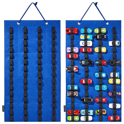 Hanging Organizer For Wall Mount Display Case Large Capacity Storage Box Bags Hold Up Toy Matchbox Cars Kids Gift