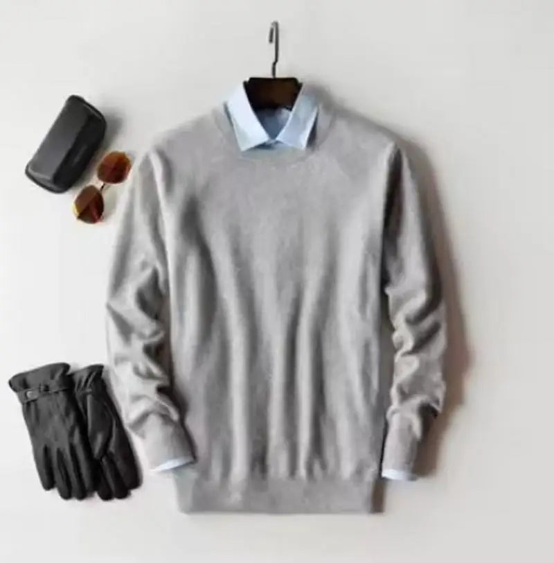 Cashmere Cotton blend sweater men pull homme 2025 autumn winter sweter clothes sueter hombre man pullover sweaters