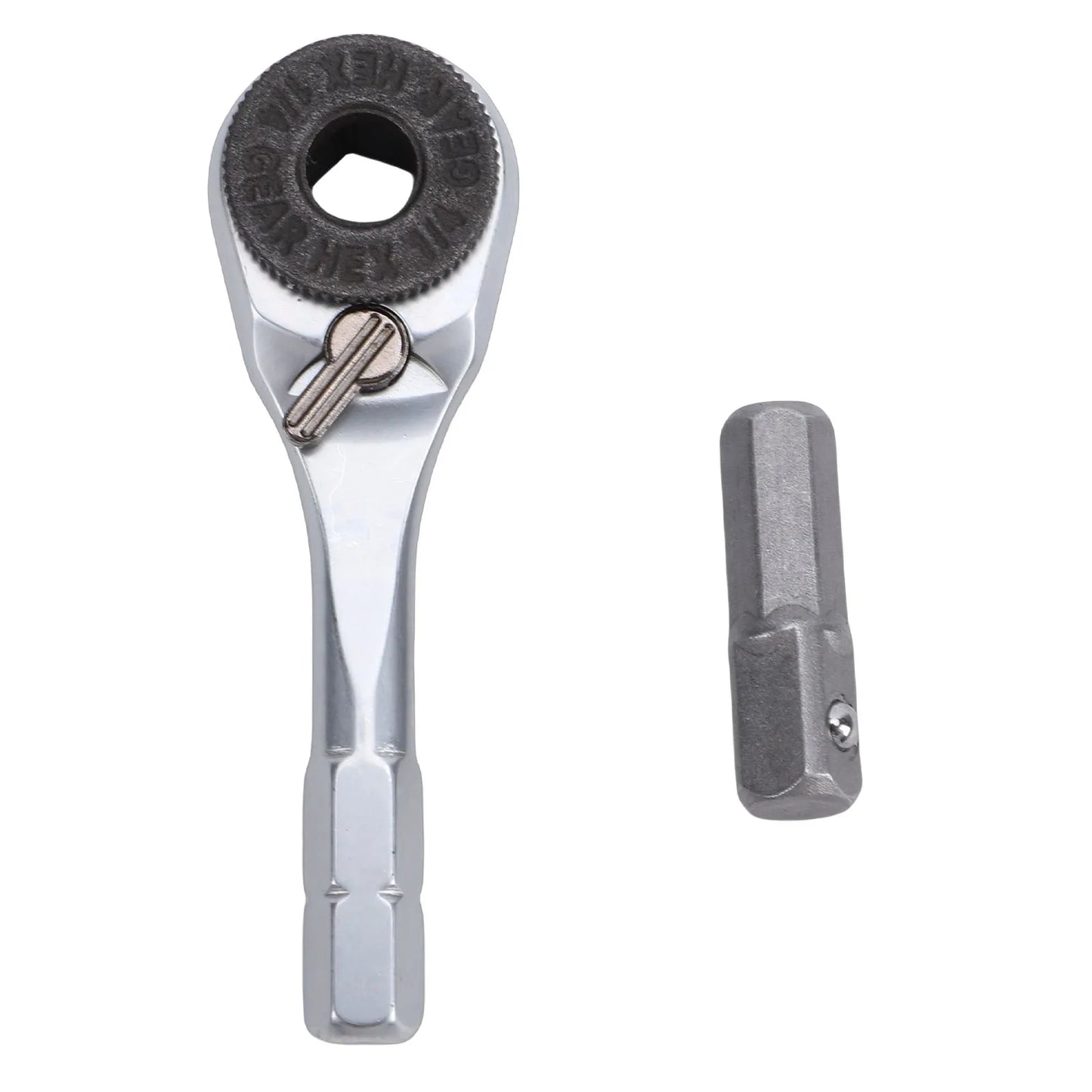 Hex Ratchet Wrench 1/4 Inch Portable Reversible Ratchet Wrench for Car Motorcycle Bike Repair Ratchet Wrench Hex Ratchet Wrench