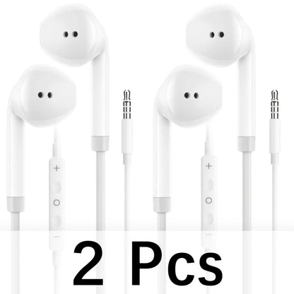 Earphones  with Bass Stereo Sound In-Ear Headphones for Calls Music GamingDurable Cable for Office Workers Music