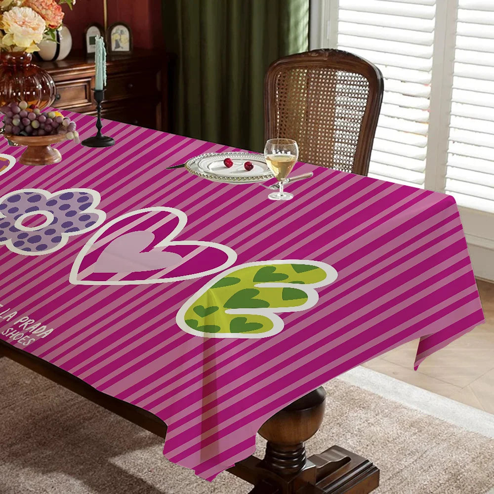 Agatha Ruiz De La Prada Home Tablecloths Dining Decoration And Rectangular Table Accessories Waterproof Cloth Anti-stain