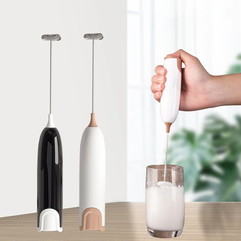 Electric Milk Frother Kitchen Drink Foamer Mixer Stirrer Coffee Cappuccino Creamer Whisk Frothy Blend Whisker Egg Beater