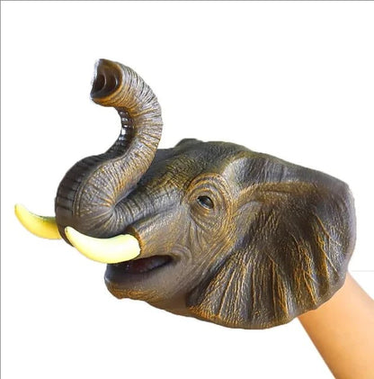 Pet Cat Dog Teasing Hand Puppets Dinosaur head Model Toy T-Rex Dino Jurass Shark Tiger Park Dolls Dinosaur Worlds Soft Plush Toy