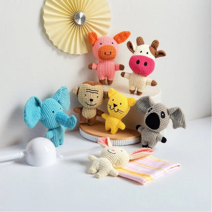 Pet Supplies: Durable Chew-Resistant Corn Plush Toys for Cats and Dogs, with Sound and Various Cartoon Designs