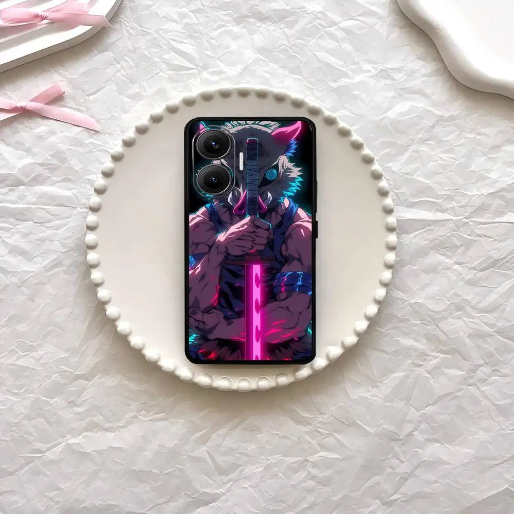 Anime Demon Slayer Phone Case For Xiaomi Mi 5X 8 9 10 11 12 Lite Pro 10T PocoX3pro PocoM3 Note 10 Pro Lite