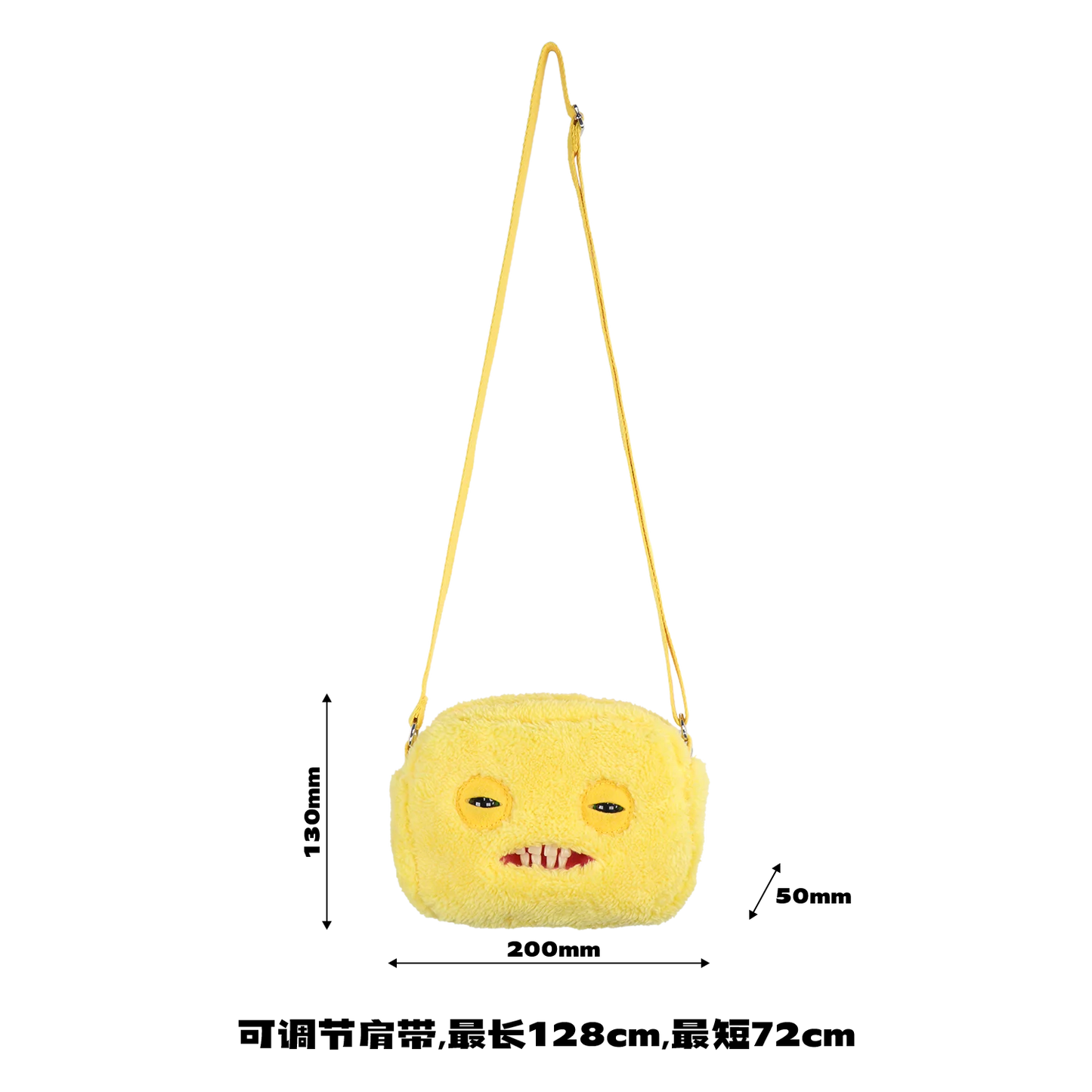 Fugglers Ugly Teeth Monster Bag Crossbody Cute Plush Wallet Plush Bag Fuggs Crossbody Bag with Shoulder Strap Animal Plushies