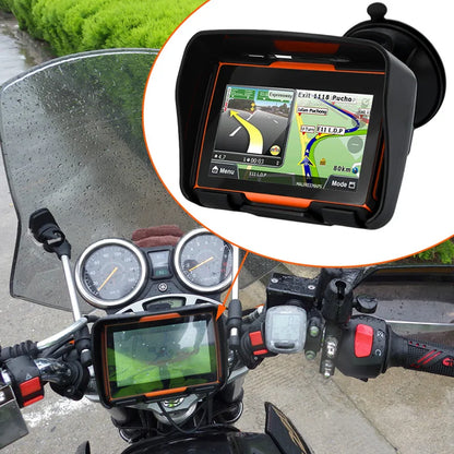 Motorcycle GPS Navigation Car GPS 4.3" IPX67 Waterproof dustproof/ shockproof Bluetooth FM AVIN Built in 8GB With iGo GPS Map