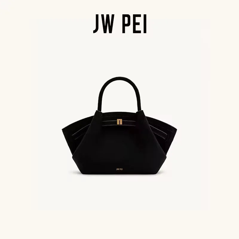 JW PEI Dumpling Bun New Small Women's Shoulder Crossbody Bag High Quality Handheld Small Bag Women'sMedium Faux Suede Tote Bag