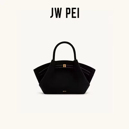 JW PEI Dumpling Bun New Small Women's Shoulder Crossbody Bag High Quality Handheld Small Bag Women'sMedium Faux Suede Tote Bag