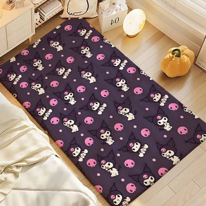 Cute Cartoon-K-Kuromi-S Kawaii Floor Mat Bathroom Absorbent Mat Simple Door Dirt-resistant Mat Home Kitchen Mat Foot Mat Entry