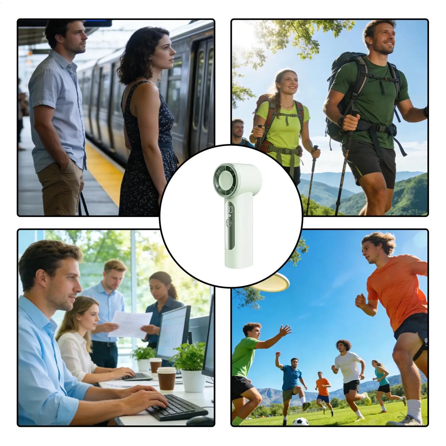 Portable Fan For Travel Mini: Small Pocket Handheld Fan Personal Rechargeable Turbo USB High Speed Keeping Cool In Hot Weather