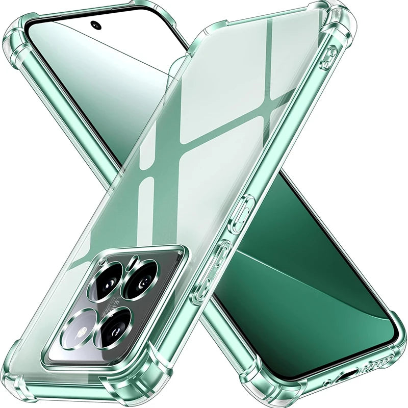Luxury Clear Shockproof Soft Case For Xiaomi Mi 17 Pro Max 15T 15 14 14T 13 13T 12 12T 11 11T Lite Pro Ultra Thin Cover Case