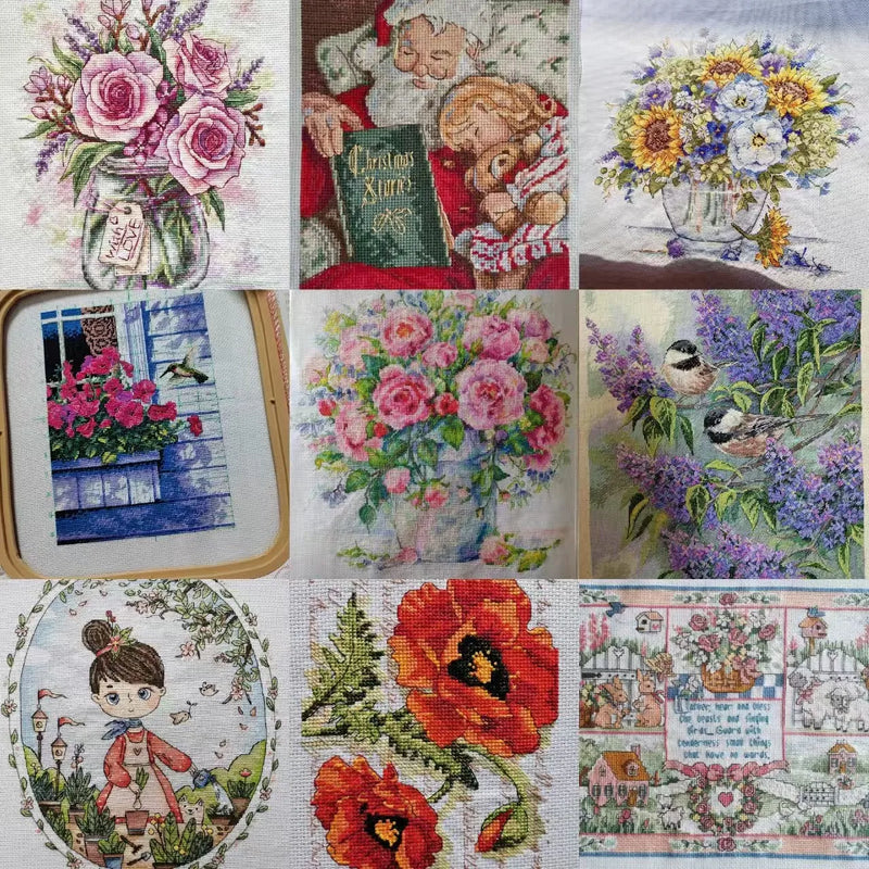 Gift Cross Stitch Decorative Painting Handmade Cross Stitch finished Home Decor