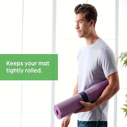 Yoga Mat Binding Special Extra Long Patting Ring Patting Strap, One Press Can Tightly Roll Up and Fix the Mat, Suitable for Most