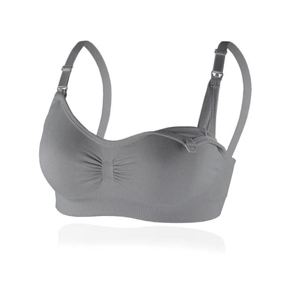 1/2/3PCS No Steel Ring with Sports Pad Bra Breastfeeding Non-sagging Vest-style Pregnant Women's Clothing Underwear Front Buckle