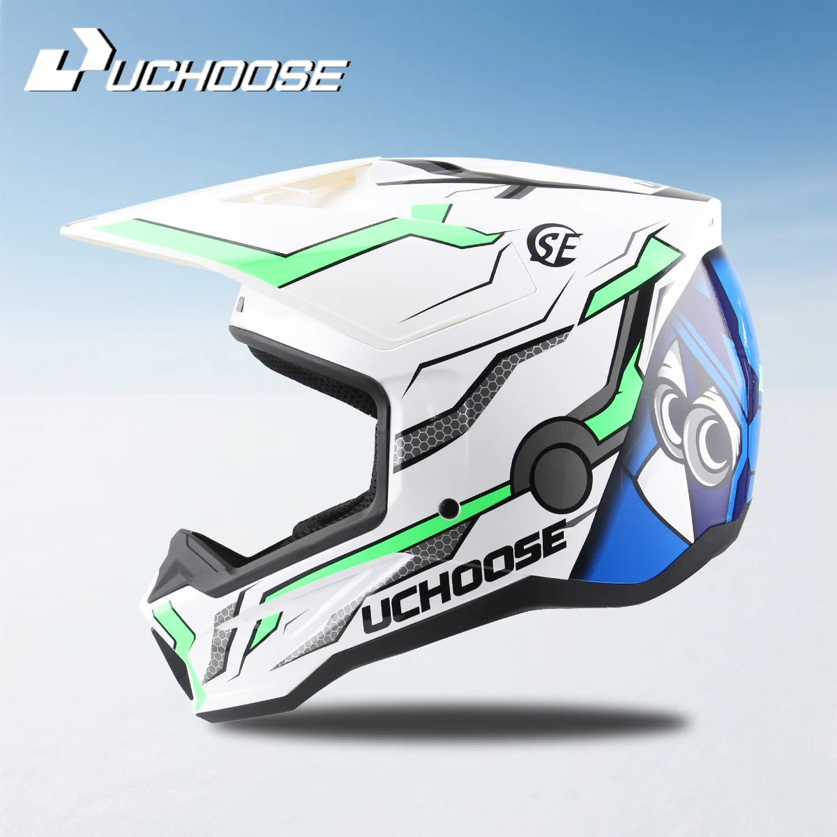 906-Motorcycle Off-Road Helmet, Fully Covered Electric Vehicle, Pulling Full Helmet, Mountain Downhill, All Season