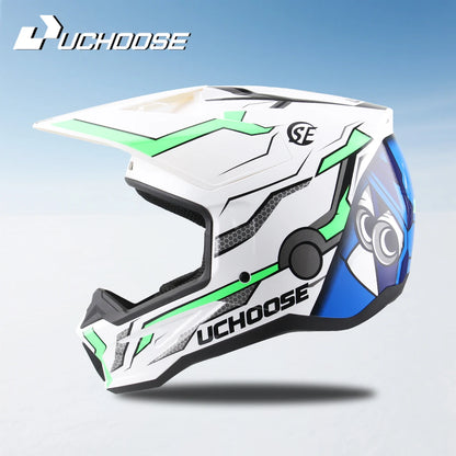 906-Motorcycle Off-Road Helmet, Fully Covered Electric Vehicle, Pulling Full Helmet, Mountain Downhill, All Season