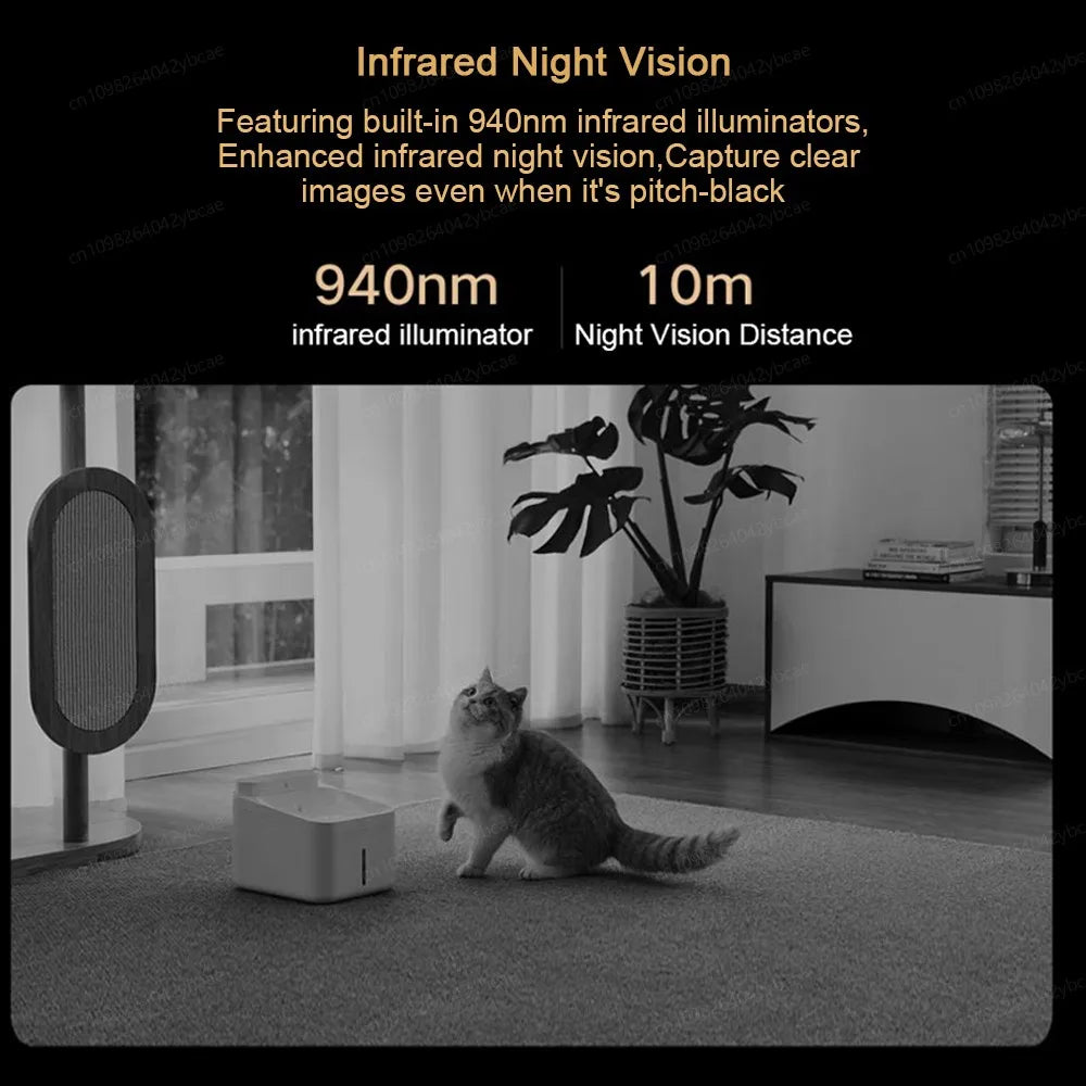 XIAOMI Smart Camera 4,Dual-band Wi-Fi 6,8MP 4K HDR AI Tracking,Night Vision,Two-Way Audio,Home Security Baby Monitor,Pet Camera