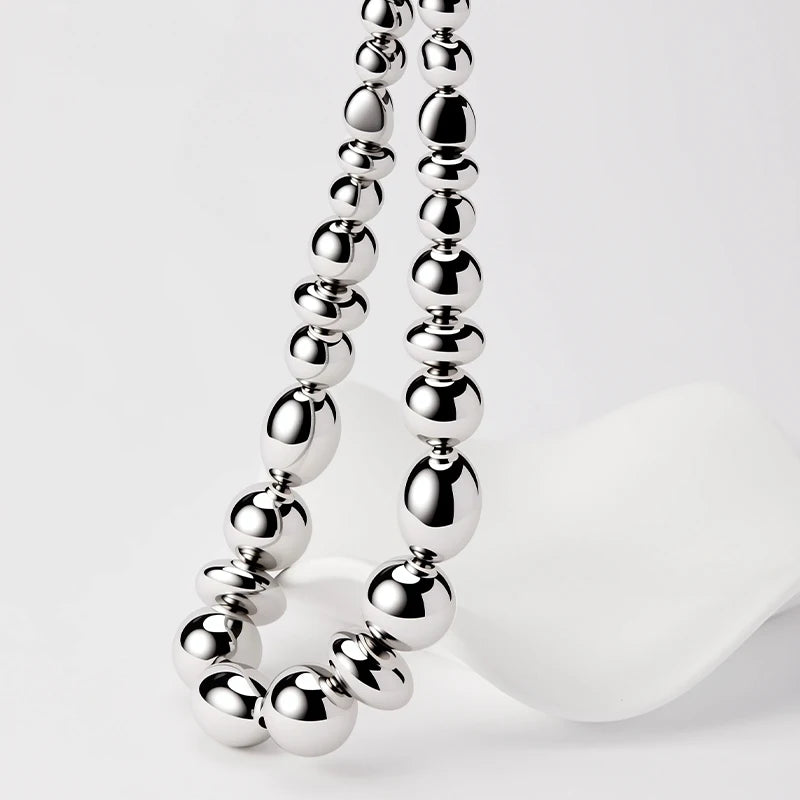 Round bead personalized necklace retro simple size bead necklace necklace necklace necklace accessories for women to wear