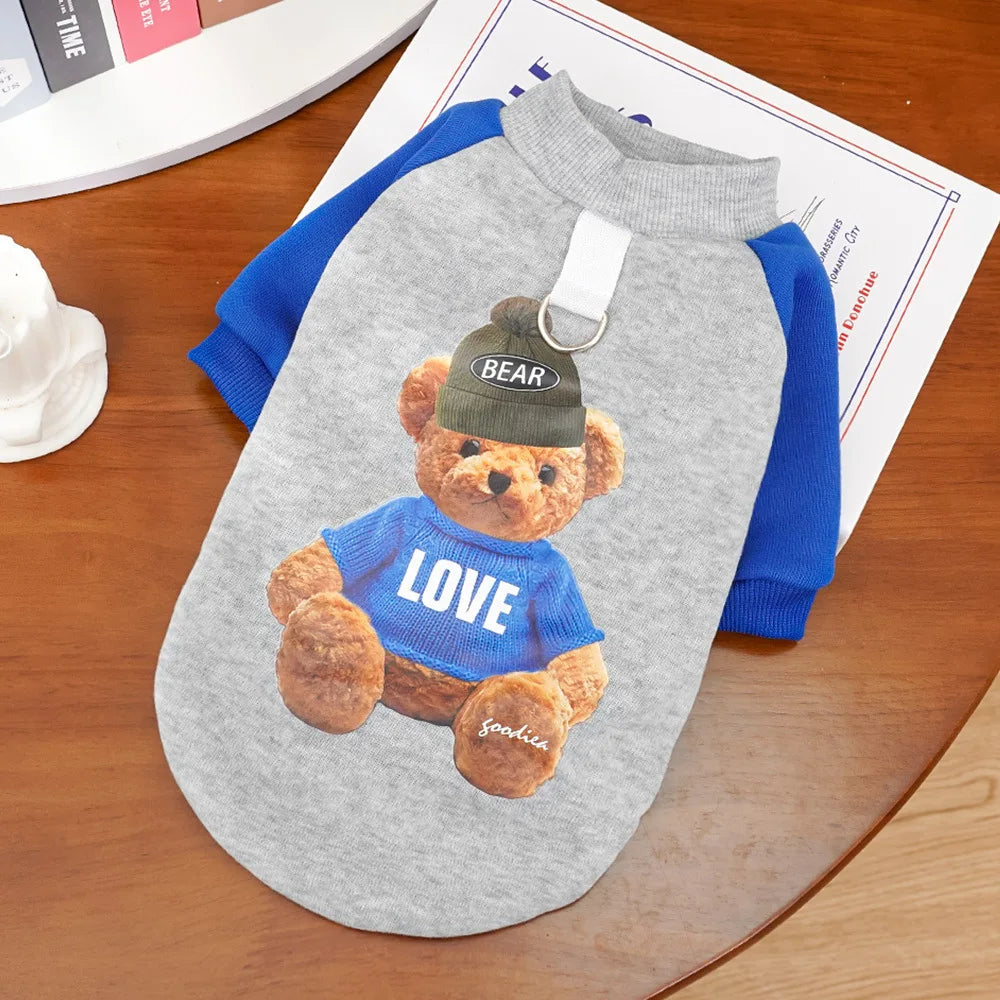 Dog Clothes with Fleece Sweatshirts, Cat Warm Thickened Cat Clothes, Universal Pet Clothing and Supplies Dog Clothes