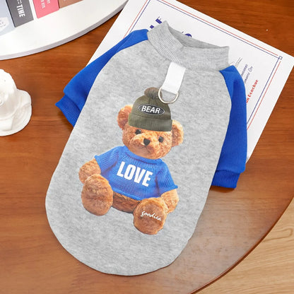 Dog Clothes with Fleece Sweatshirts, Cat Warm Thickened Cat Clothes, Universal Pet Clothing and Supplies Dog Clothes