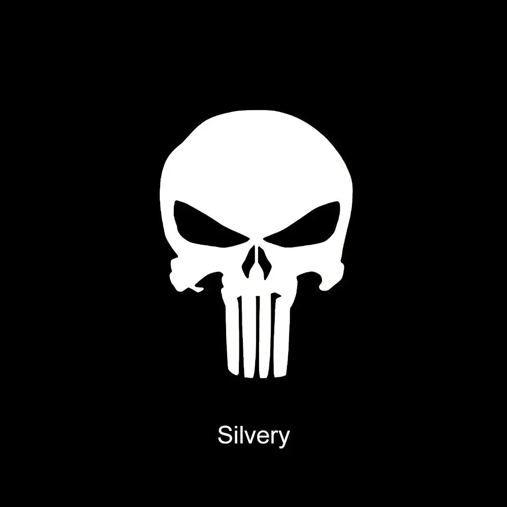 Skull Stickers Car Waterproof Decal Reflective Vinyl Punisher Sticker for Auto Door Window Rearview Mirror Bumper Decoration