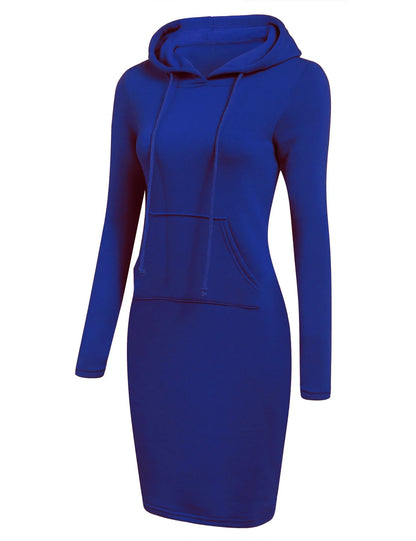 Autumn - Ready Ladies Hooded Dresses Blending Hoodie and Sweatshirt Elements for Fashionable Women's Wardrobe