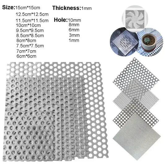 Stainless Steel Floor Drains Net Cover Square Drain Hole Shower Hair Catcher Filter Stopper Kitchen Bathroom Hardware Parts