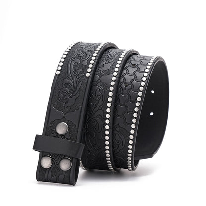 A suitable for leisure business gifts for men and women PU buckle belt (punch)
