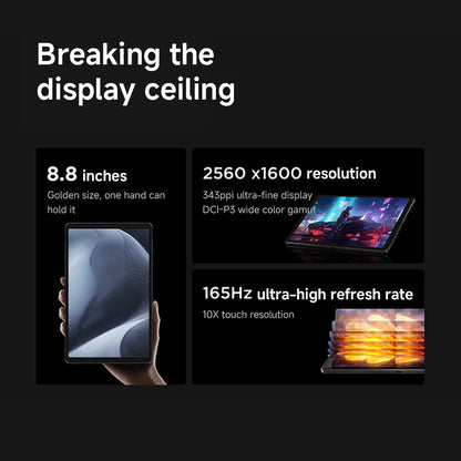 Original Lenovo Legion Y700 2025 8.8'' Gaming Tablet 256GB 512GB ROM Snapdragon 8 Gen 3 165Hz Display 6550mAh 68W Charging