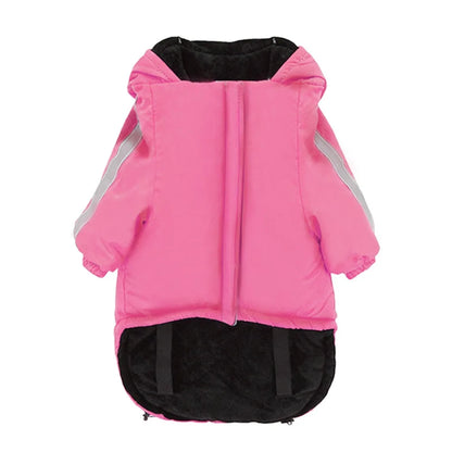 Pet Costume Windproof Fleece Dog Clothes Waterproof Comfortable Winter Pet Apparel Warm Reflective Pet Sweatshirt Autumn Winter