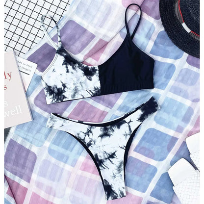 S - XL Sexy Leopard Bikini Women Swimwear Female Swimsuit Two-pieces Bikini set Brazilian Bather Bathing Suit Swim V871SW
