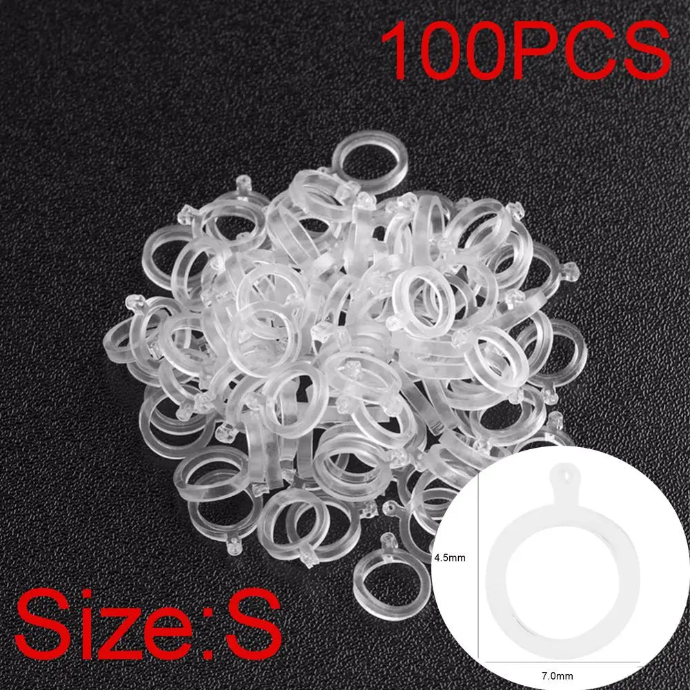 100Pcs White Pellet Lure Bait Bandage Elastic Transparent High Quality For Carp Coarse Fishing Tackle Band Gear Accessories