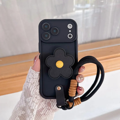 Lanyard Flower Stand Phone Case For Xiaomi Mi 15T 14T 13T 12T 11T 9T 17 Pro Max 9 10 11 12 13 Lite 14 15 Ultra 11i 11X 12X Cover