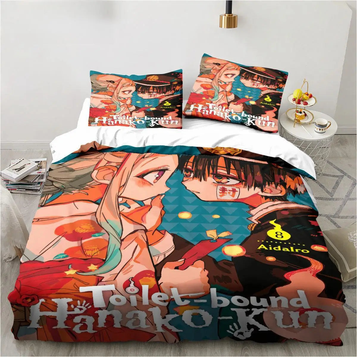 Anime Toilet-Bound Hanako-kun 3D Printed 2/3pcs Bedding Set Duvet Covers Pillowcases Comforter Bedding Set Bedclothes Bed Linen