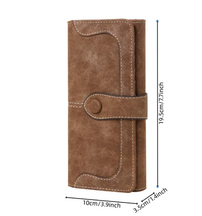 Vegan Pu Wallet 17 Card Slots Long Wallet 70% off Minimalist Wallet Credit Card Wallet Matte Leather Card Holder Pocket