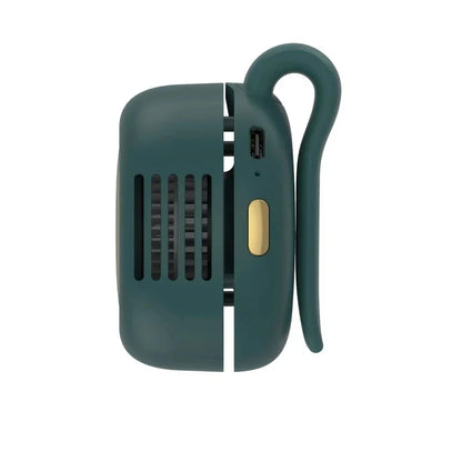 Portable Fan Mini Handheld Rechargeable Bladeless Electric Fan Clip Waist Fan Suitable for Outdoor Ventilation Desktop Small Fan