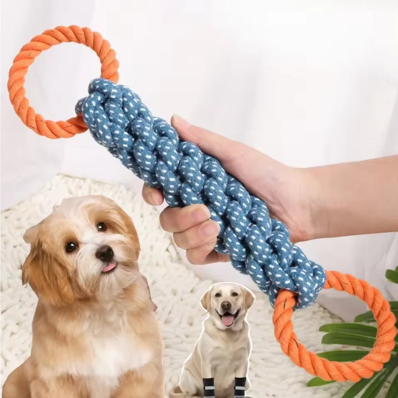Pet Chew Tug Toys Interactive Dog Rope Toys for Medium Large Dogs Indestructible Giant Safe Teeth Cleaning Out Door Training