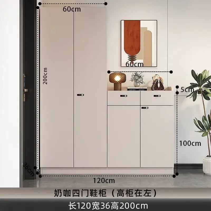 Shoe Storage Cabinet Wood Entryway Storage Store Organizer Display Rack Shelves Retail Display Rack Shelves for Retail Store