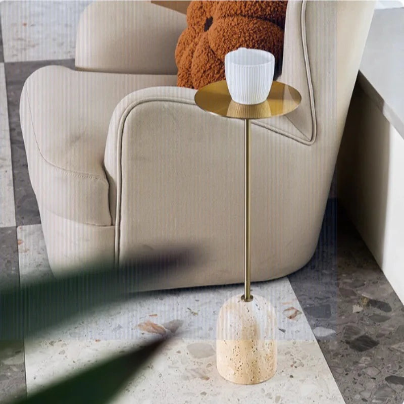 Modern Side Table Stainless Steel Art Sofa Tables Multifunctional Bedroom Side Table Creative Relaxing Living Room Furniture