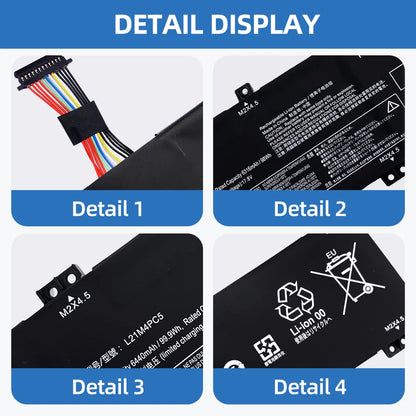 New L21M4PC5 15.52V 99.9WH Laptop Battery For Lenovo Y9000K R9000K ARHA7 2022 series