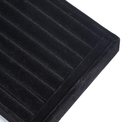 Velvet Jewelry Display Tray Exquisite Portable Jewelry Holder For Ring Earrings Necklace Classification Organizer Storage Case
