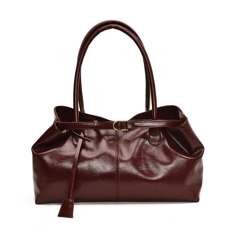 Vintage Handbag for Women Large Capacity 2026 New Underarm Commuting Bag Fashion Female Casual Single Shoulder Tote Bag Handbags